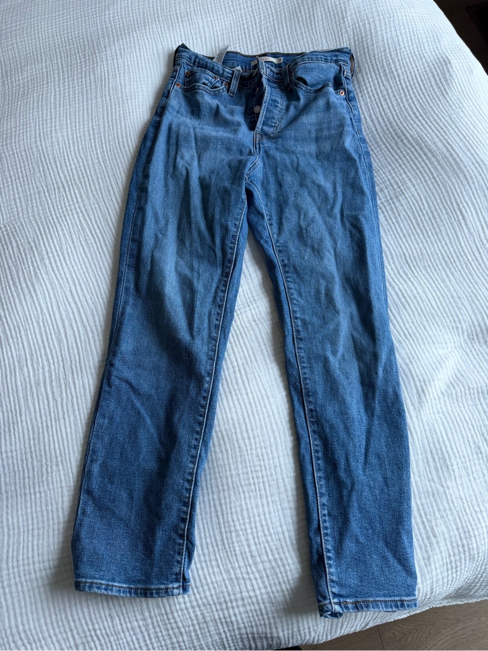 Levi's Medium Blue Women's Straight-Leg Jeans Size 27